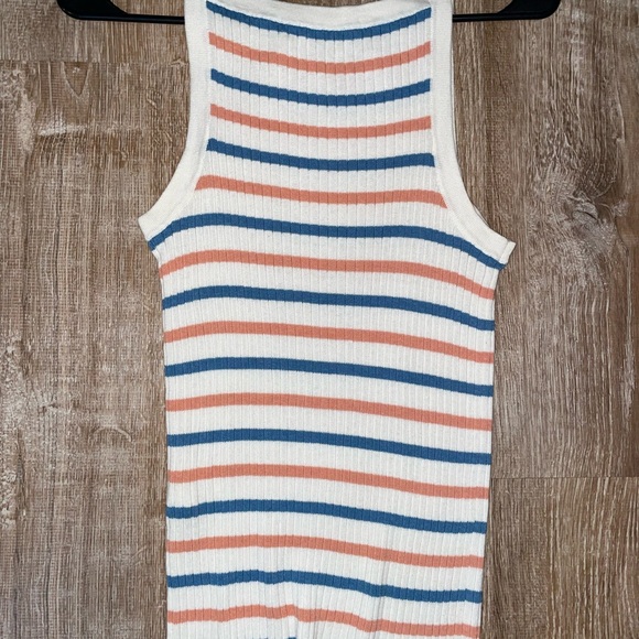 NWOT Madewell Apron Sweater Tank in Stripe - Picture 5 of 7